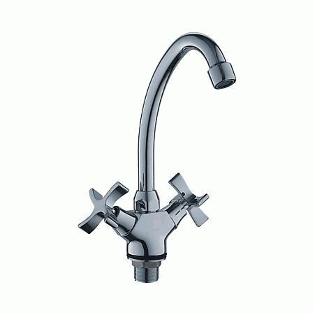 смеситель кухня LEDEME крест керамика гайка  L4922