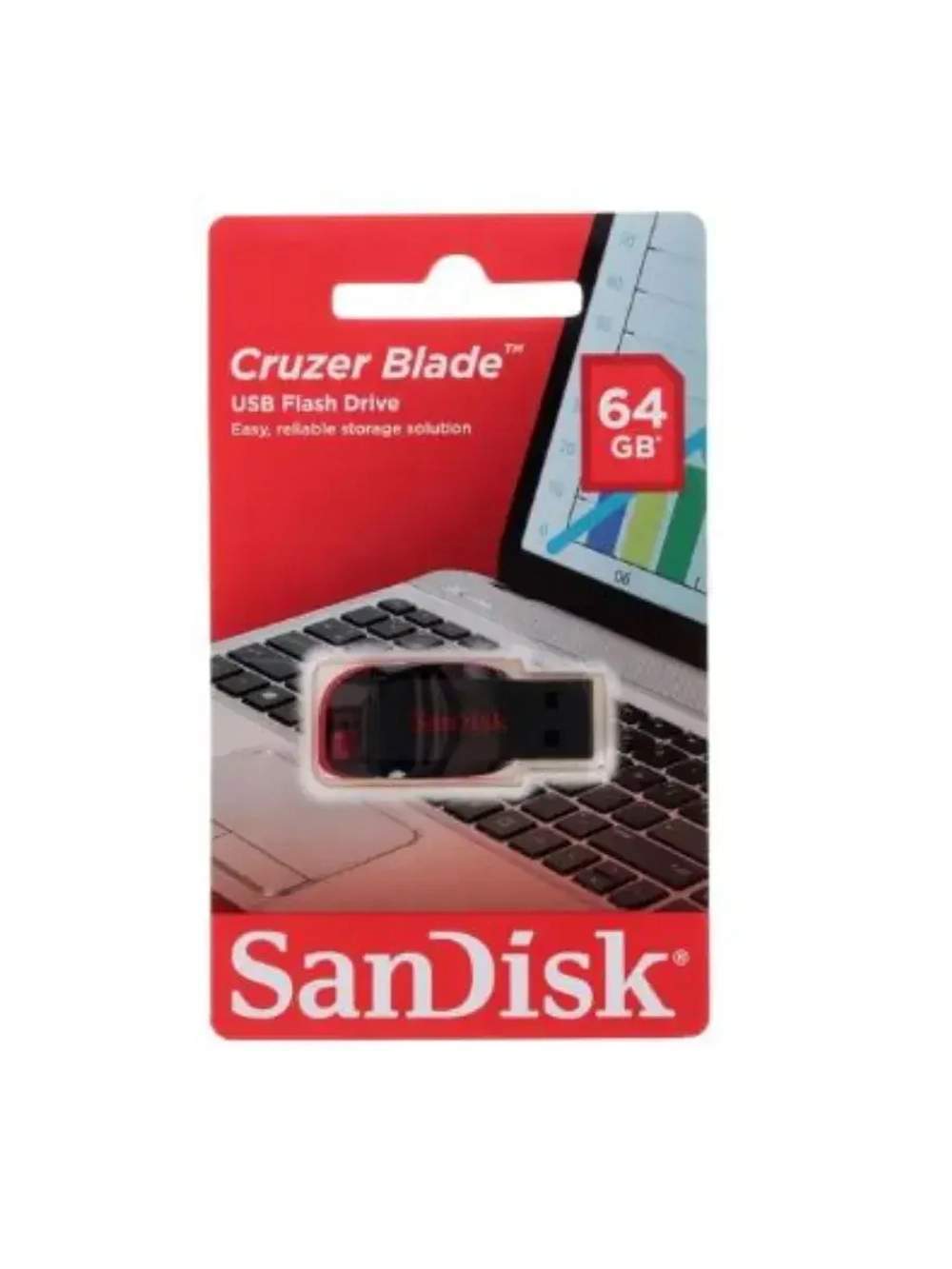 Память USB Flash 64 ГБ Cruzer Blade SDCZ50-064G-B35 BLACK