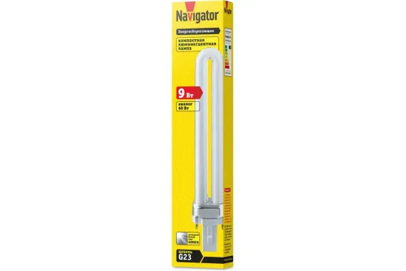 Лампа энергосберегающая Navigator 9W G23 4000К 10977