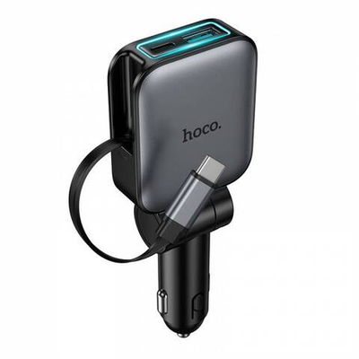 Автомобильное зарядное устройство Hoco Z67 Triunfar PD60W(1C1A)+Type-C