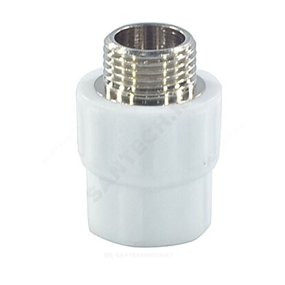 Муфта PP-R комбинированная белая Дн 25х3/4" НР PRO VALFEX 10130025-PRO