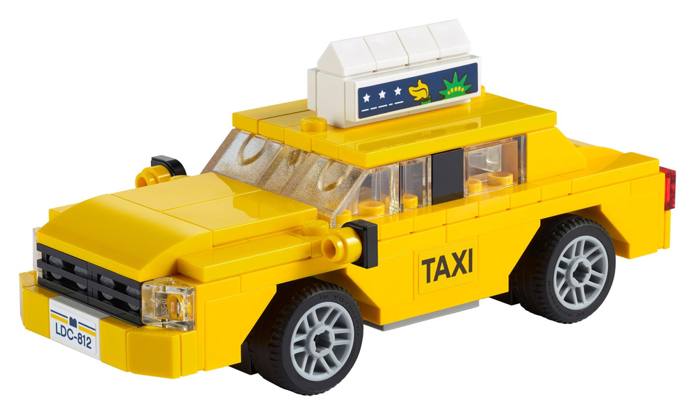 Конструктор Лего Криэйтор Жёлтое такси 40468 | LEGO Creator Yellow Taxi коллекционная модель 124 детали 7+