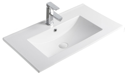 Раковина Gid NYJ803-60 71109 встраиваемая сверху белая 61x40x17