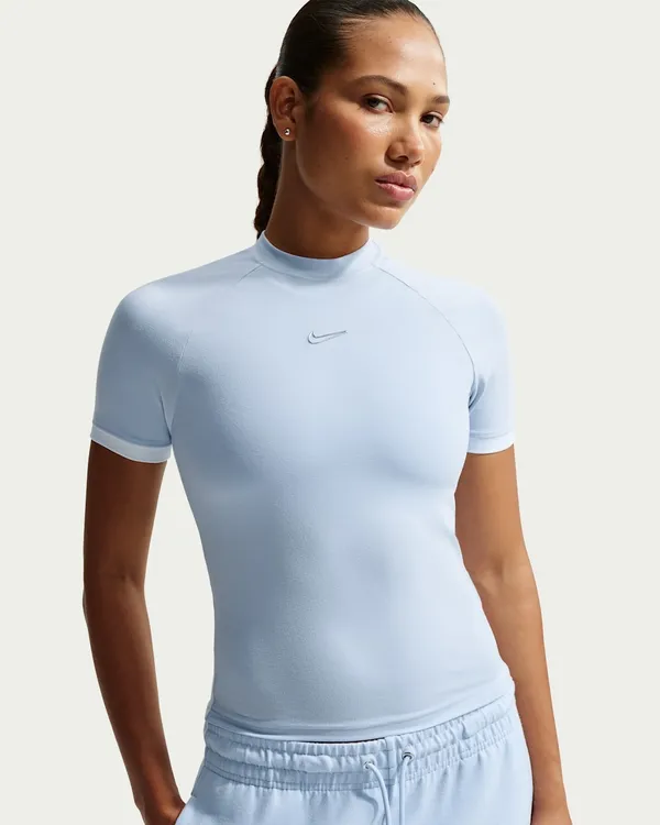 Футболка женская NIKE W NK SS FITTED TOP GLS