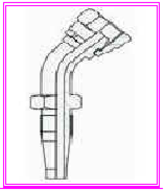 Фитинг DN 10 BSP (Г) 3/8" (45) многоразовый