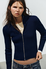 КАРДИГАН В РУБЧИК — ZARA