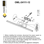 Светодиодная подсветка Omnilux Bresso OML-24111-12