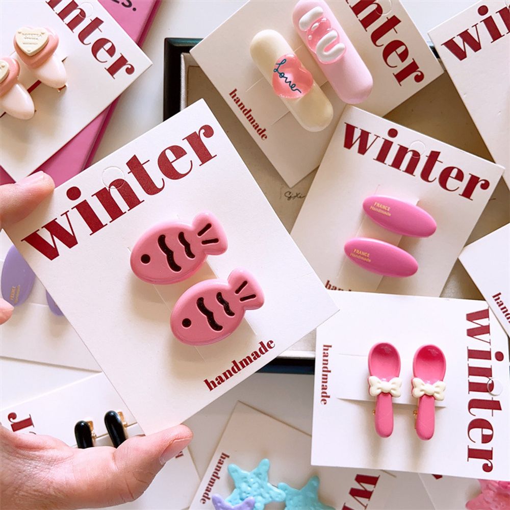 Набор заколок для волос "Winter", Pink