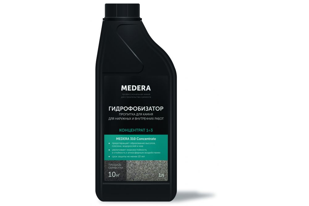 2025-1 Medera 310 Concentrate 1л, Гидрофобизатор для камня ,концентрат 1/3