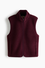 Спортивный жилет из плюша свободного кроя - H&M