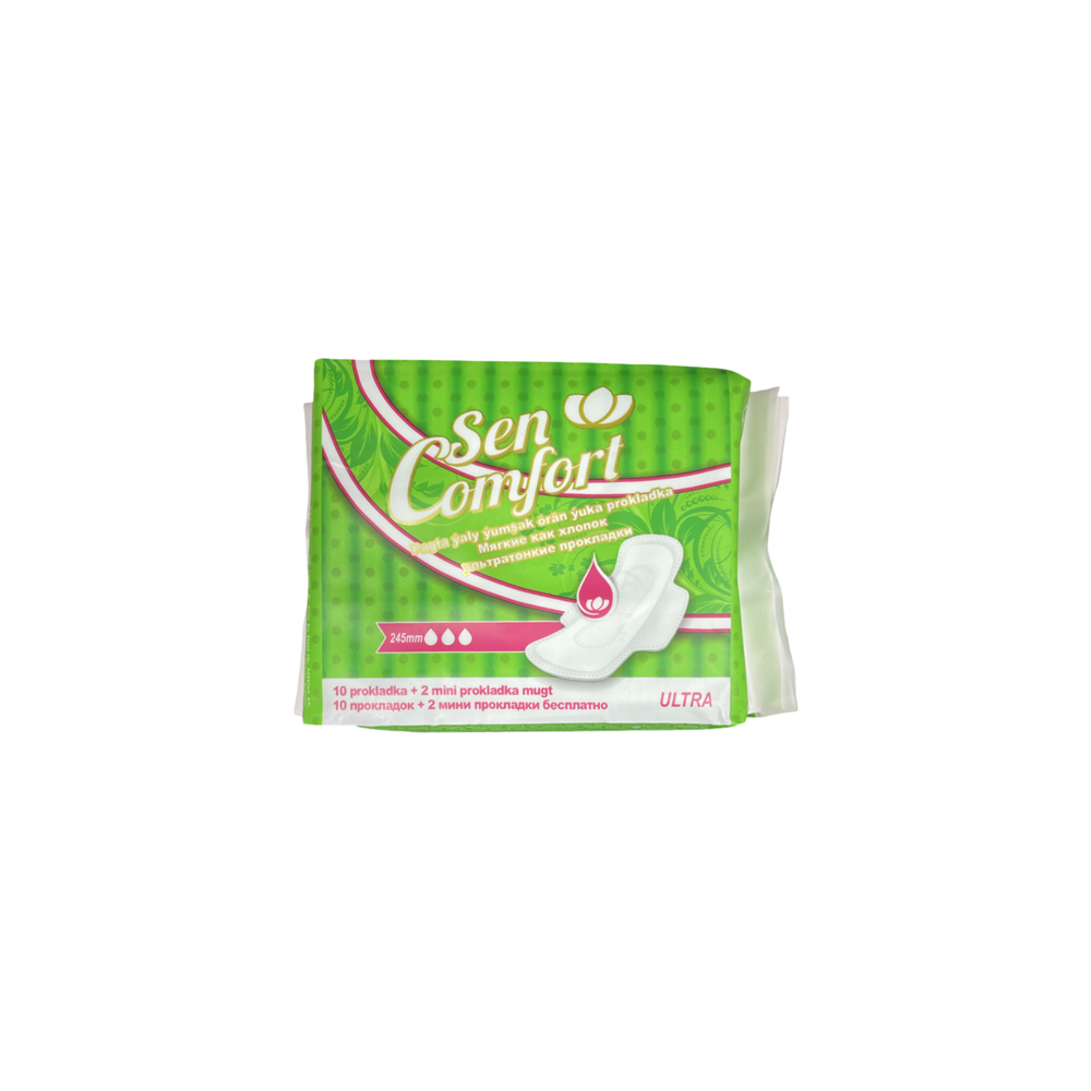 Прокладки ультратонкие Sen Comfort 245мм Soft 10+2шт