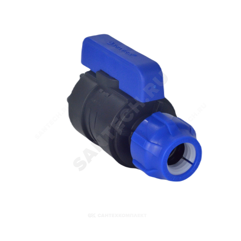 Кран шаровой компрессионный ПЭ Дн 25х1/2" ВР Ру16 VALFEX 1210012525012