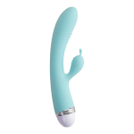 Мятный вибратор-кролик 22см ToyFa Flovetta Iris 457702
