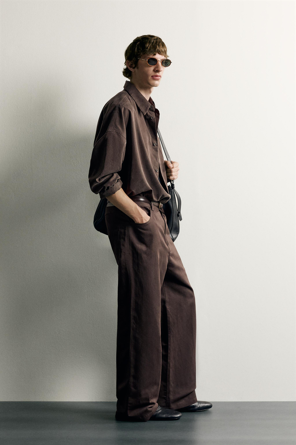 БРЮКИ RELAXED FIT ИЗ ХЛОПКА И ЛЬНА — ZARA · 1023/402