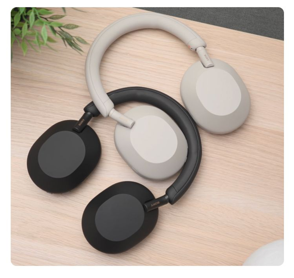 Беспроводные наушники Sony WH-1000XM5, серебристый