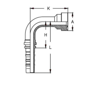 Фитинг DN 38 SFS CAT 1.1/2 63.5 (90) CS (удлинен. К=106)