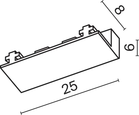 Заглушка Accessories for tracks Radity TRA084EC-112W Maytoni