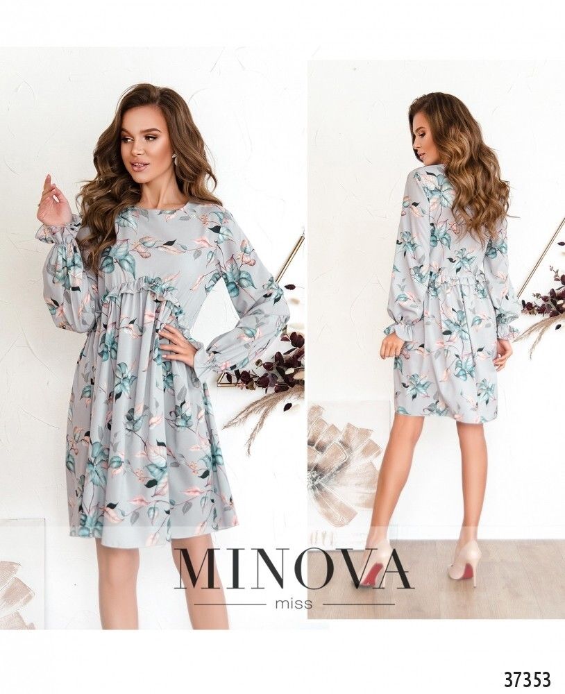 Платье 3131-серый Minova Платье 3131-серый Minova