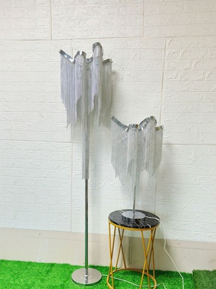 Floor design lamp Stream by Terzani (Silver)