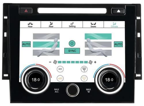 Сенсорная панель климата Range Rover Sport 2013-2017 - Kuberg ZF-2006 LCD/ЖК экран 9" с отверстием под CD