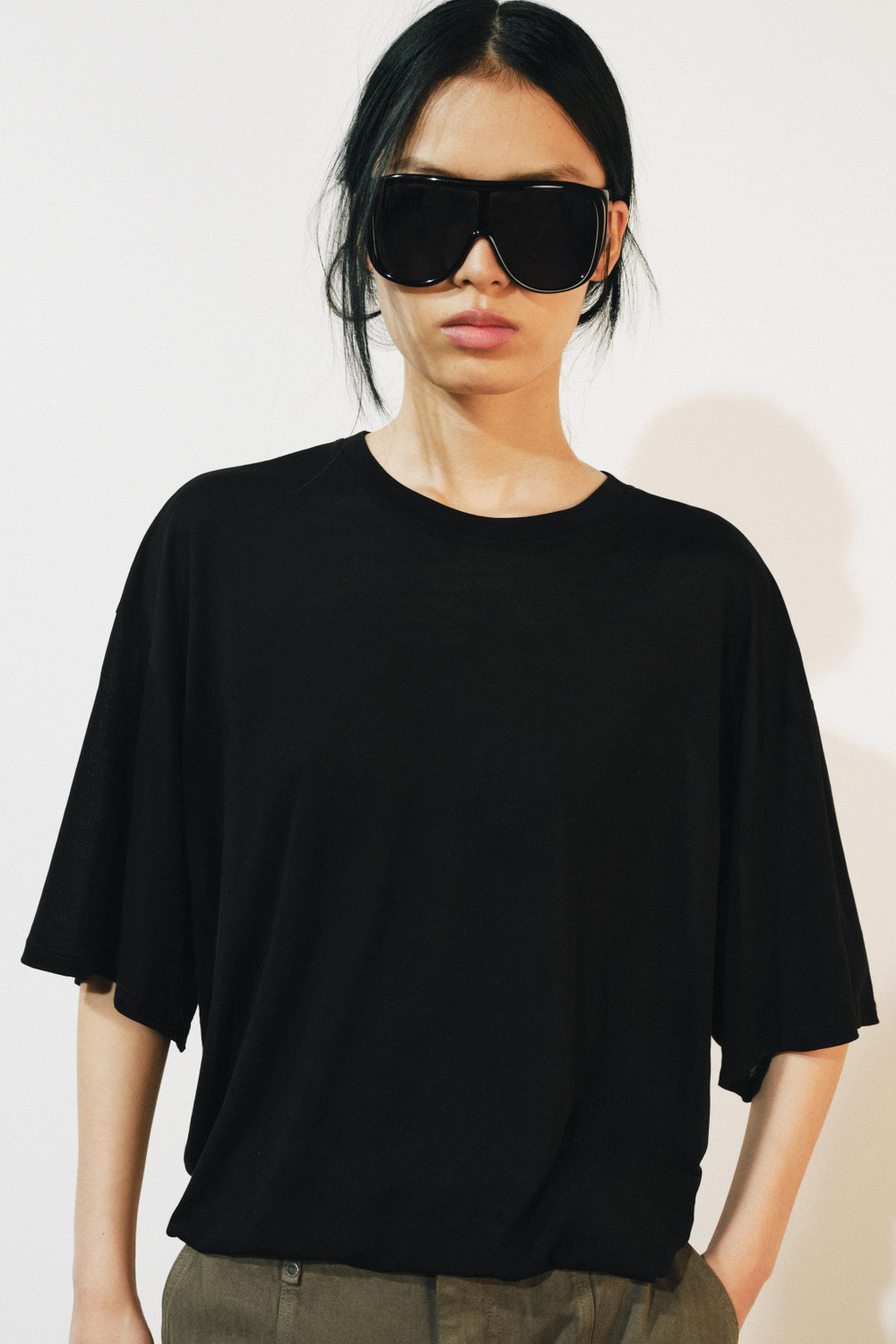 ФУТБОЛКА ОВЕРСАЙЗ С КОРОТКИМИ РУКАВАМИ — ZARA