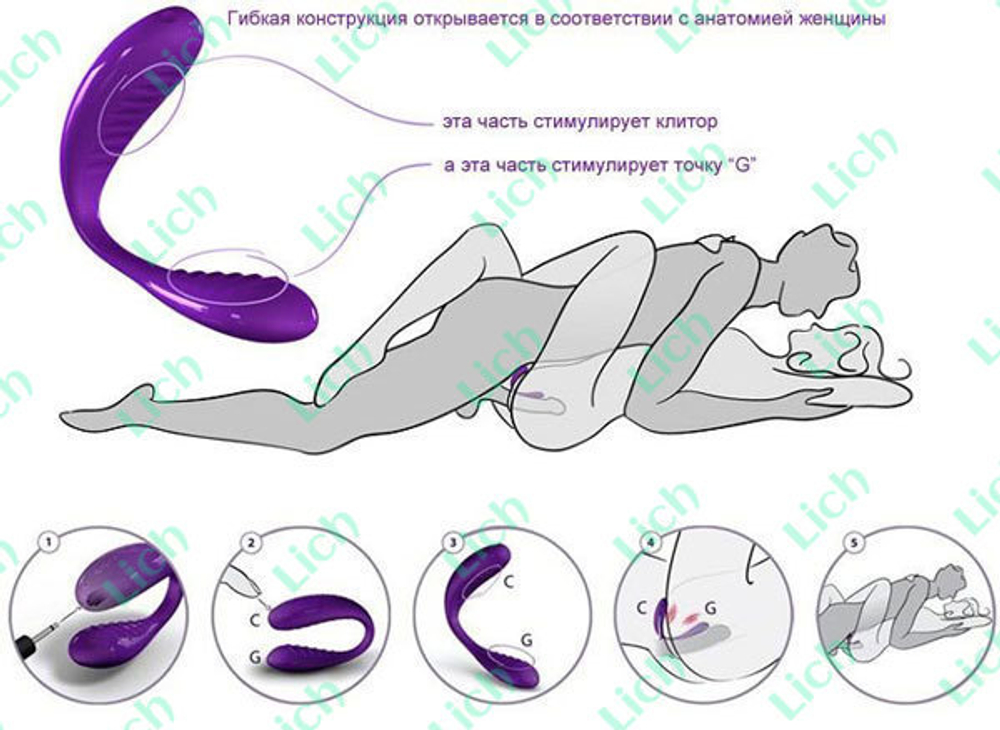 Вибромассажер We-Vibe 3 (Вивайб 3) фиолетовый