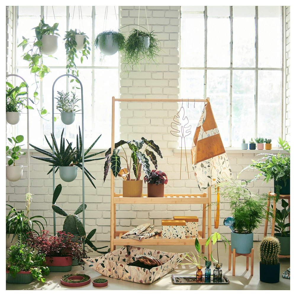 Скатерть IKEA DAKSJUS (ДАКСЬЮС), Белый с рисунком, 145х240 см