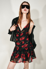 Платье из сетки со сборками - H&M