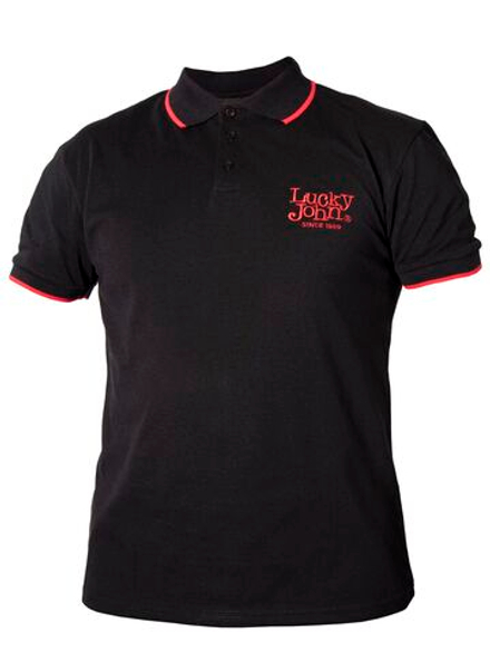 Рубашка поло Lucky John BLACK 03 р.L