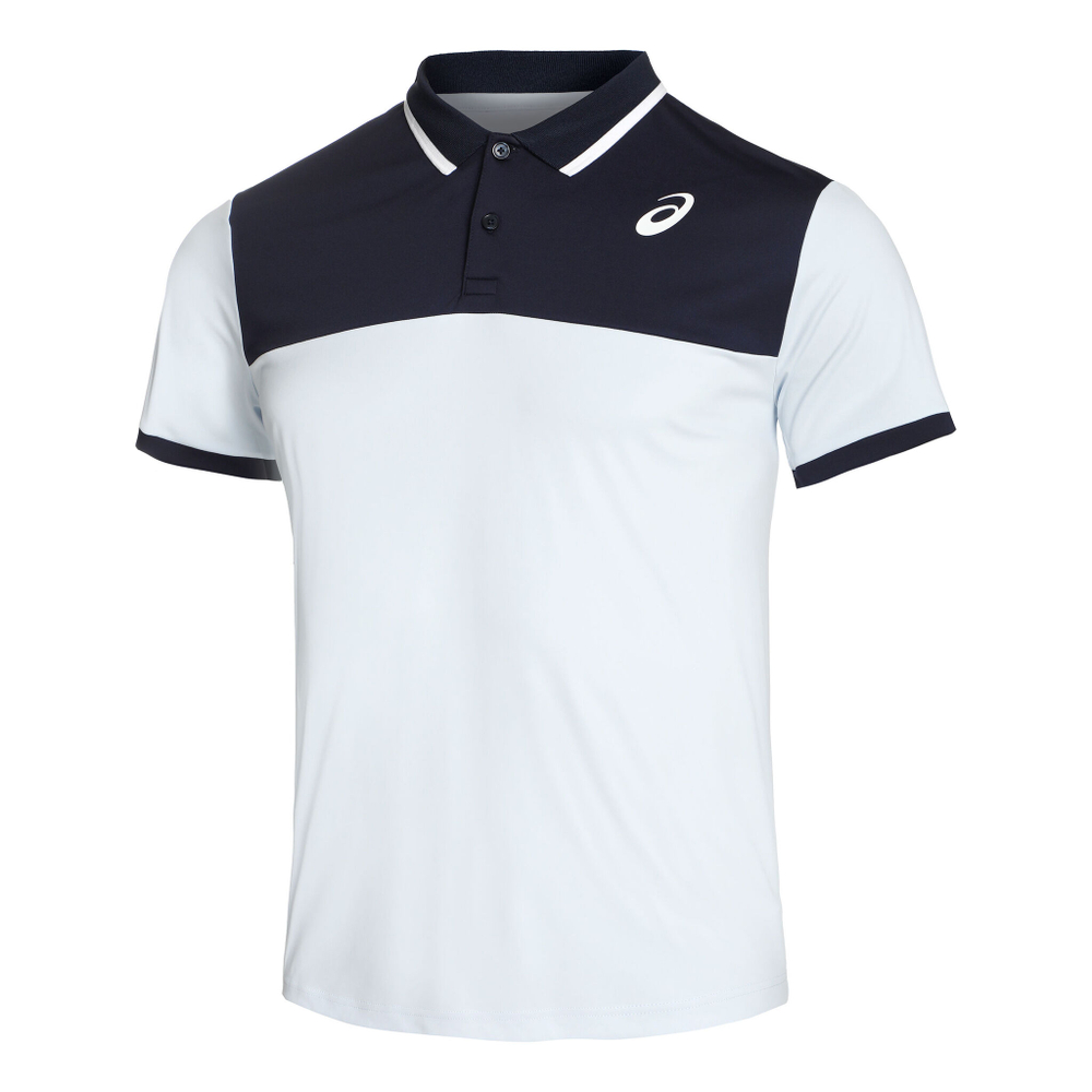 Мужское теннисное поло ASICS Court Polo Men - Light Blue, Dark Blue