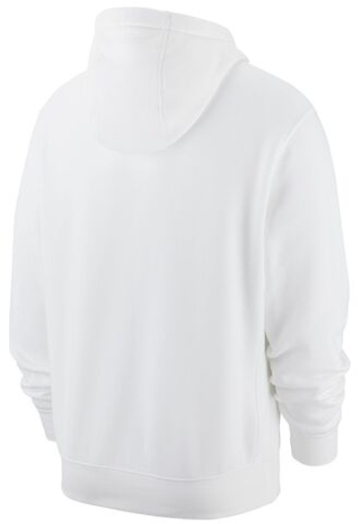 Мужская кофта теннисная Nike Sportswear Club Hoodie - white/white/black