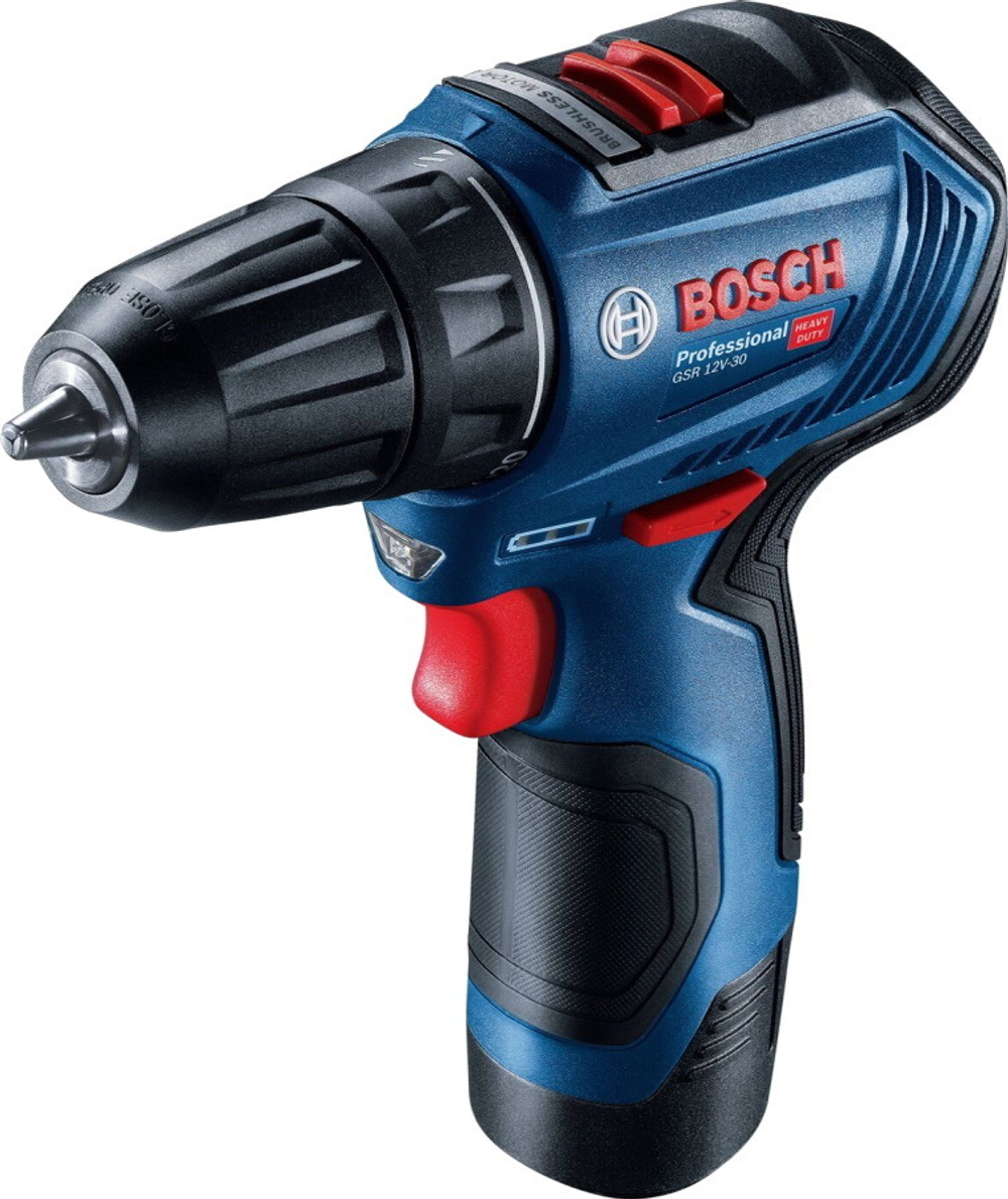 Ак. дрель-шуруп. BOSCH GSR 12 V-30 2х2,0Ач, чемодан