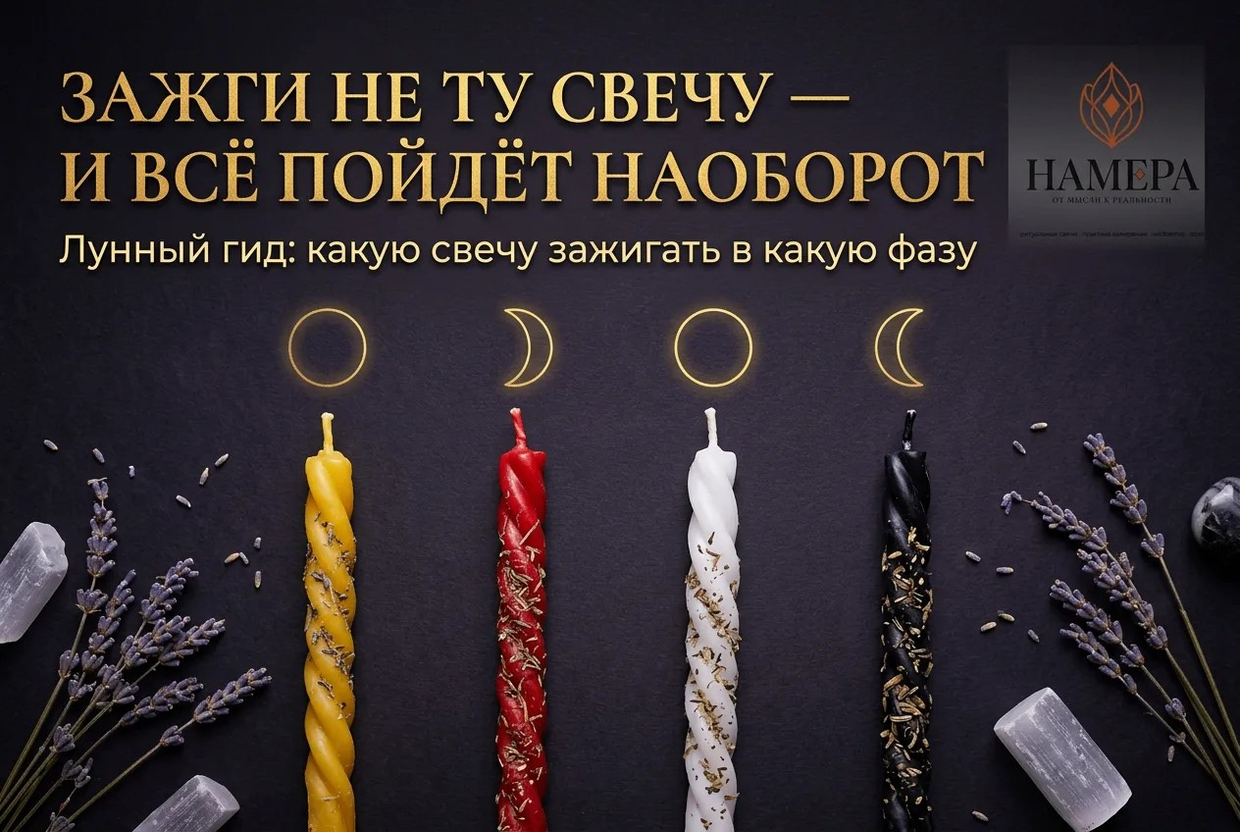 Лунный календарь практики: какую свечу зажигать в какую фазу. Полный гид от НАМЕРА