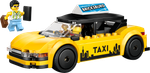 Конструктор Лего Сити Желтое такси 60487 | LEGO City Yellow Taxi | городской электромобиль | 122 детали | 5+