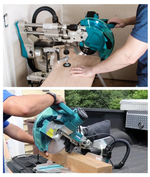 Торцовочная пила Makita 1,51 кВт, диск 260/30 мм с протяжкой и лазером, Глубина пропила 90/45 град 91 мм, Ширина пропила 90 и 45 град.279/197 и 91/91 мм LS1019L