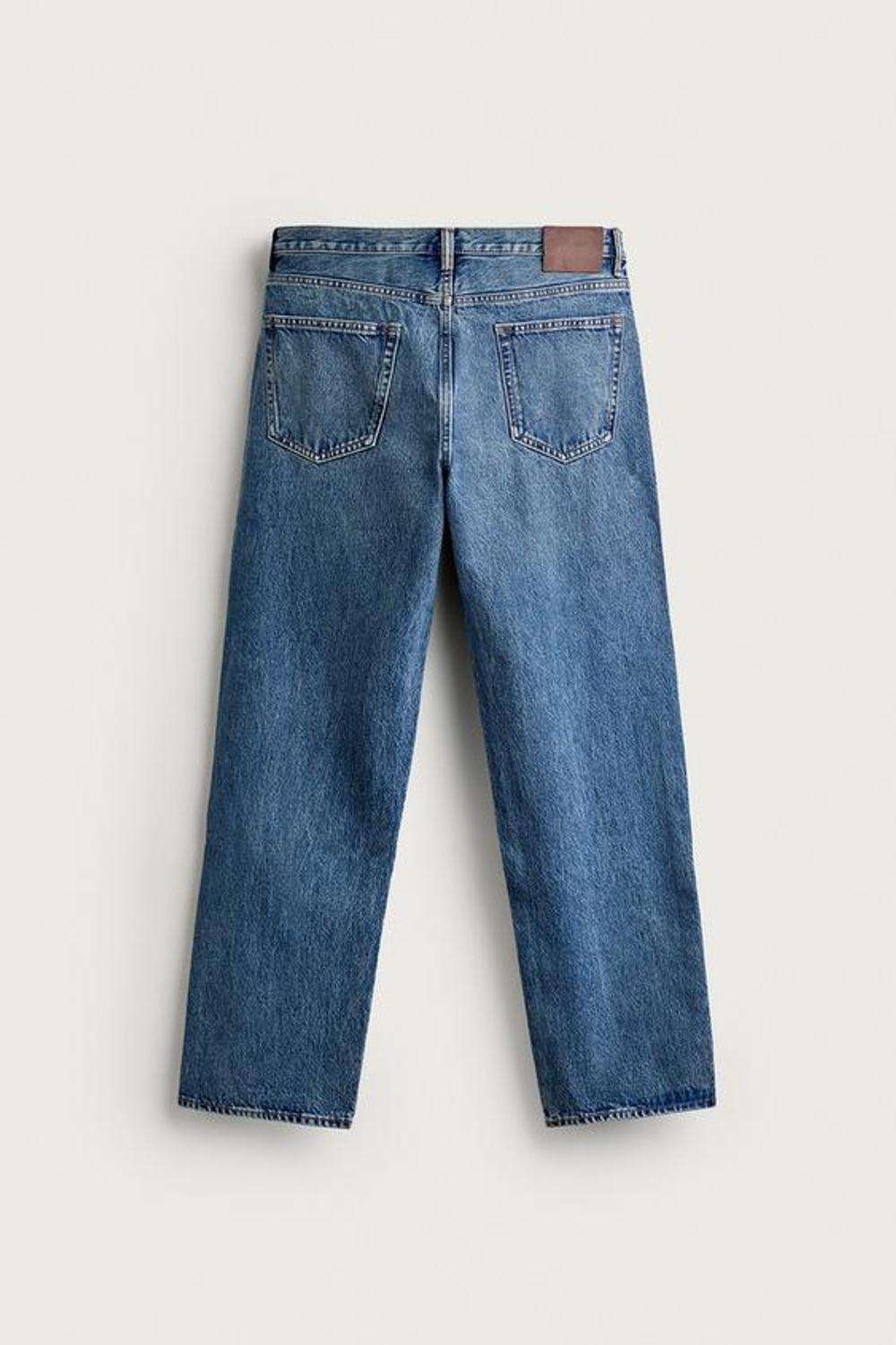 ZARA ДЖИНСЫ STRAIGHT LEG, ВЫЦВЕТШИЙ СИНИЙ