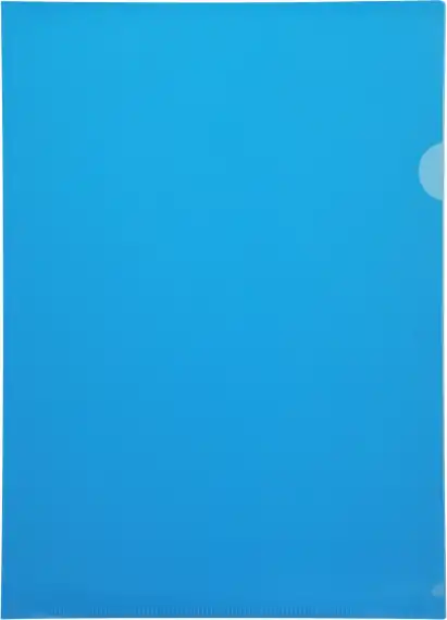 Папка-уголок Бюрократ -E310/1BLU A4 пластик 0.18мм синий