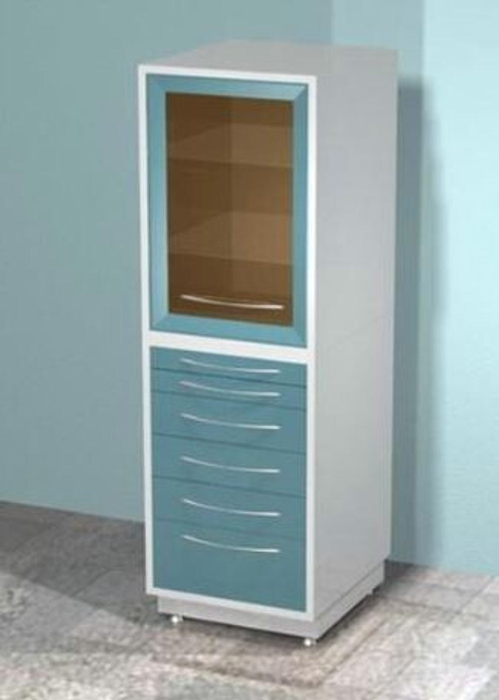 Медицинский металлический шкаф DM-83C