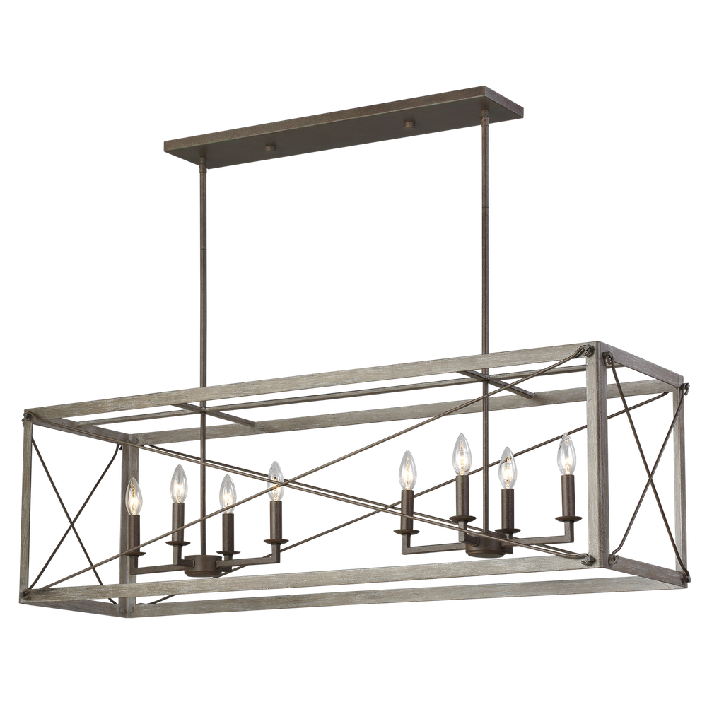 Светильник Visual Comfort Thornwood Eight Light Linear Pendant