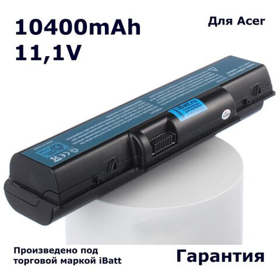 Аккумулятор iBatt 10400mAh, для E525 E725 Aspire 5732Z eMachine G525 5541G 5541 E527 5732ZG G725 5532