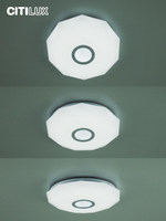Citilux Диамант Смарт CL713A30G RGB Умная люстра Хром