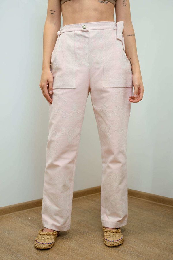 Брюки с Цветами / Light Pink Trousers светло-розовые - фото 2