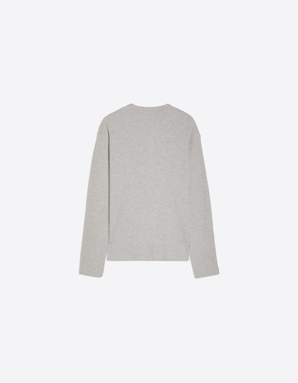 Мужской лонгслив-хенли slim fit - BERSHKA