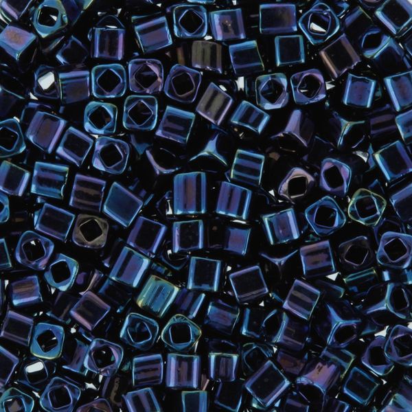 Бисер Toho Cube 2 (1.5 мм), 25 г (5х5 г), 0088 сине-сиреневый