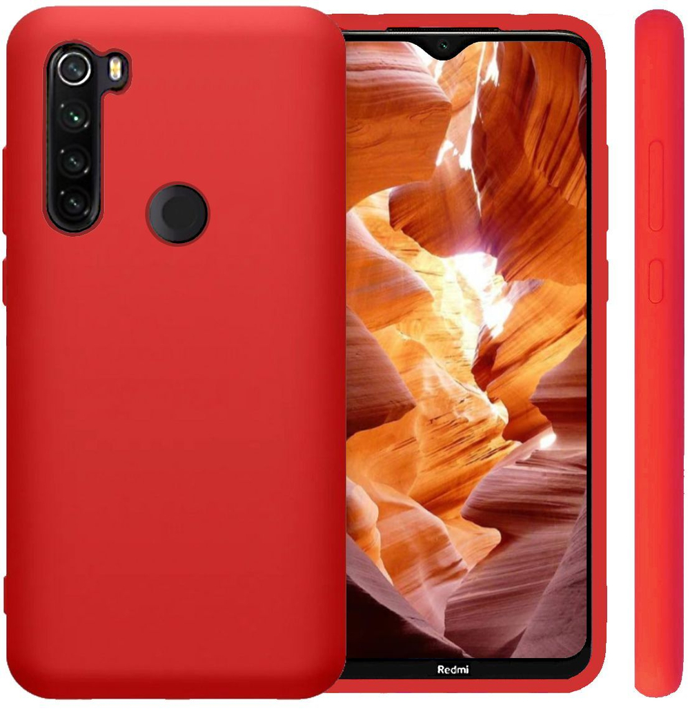 Мягкий Soft Touch чехол из силикона для XIAOMI REDMI NOTE 8T с бархатной подкладкой