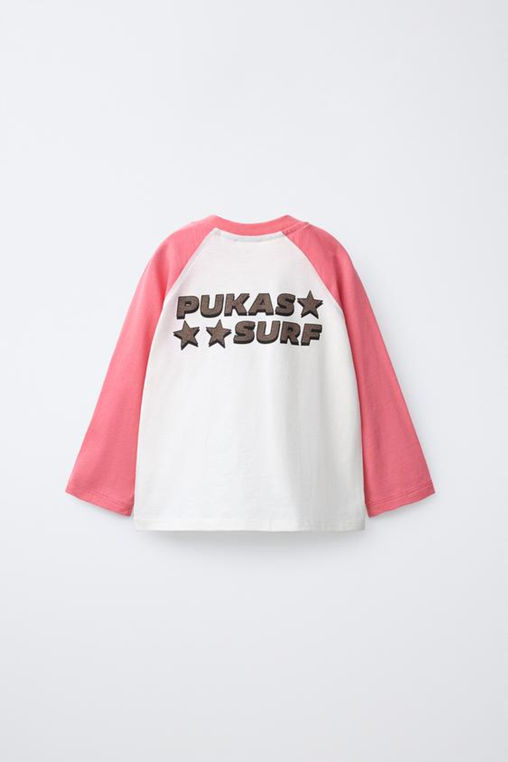 ZARA ФУТБОЛКА С РУКАВАМИ РЕГЛАН, РОЗОВЫЙ