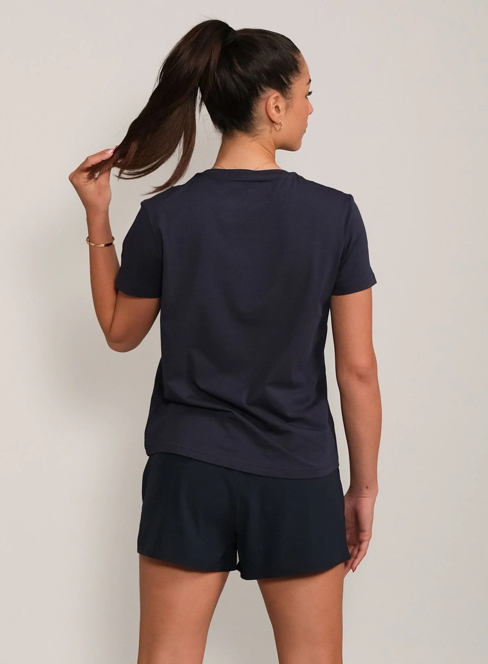 Женская футболка RS Paris Relaxed Tee (Navy/White,st) (242W014926/000)