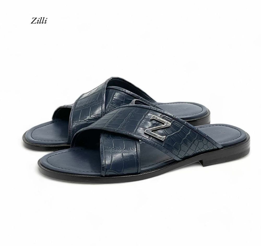 Ремень Zilli из кожи крокодила