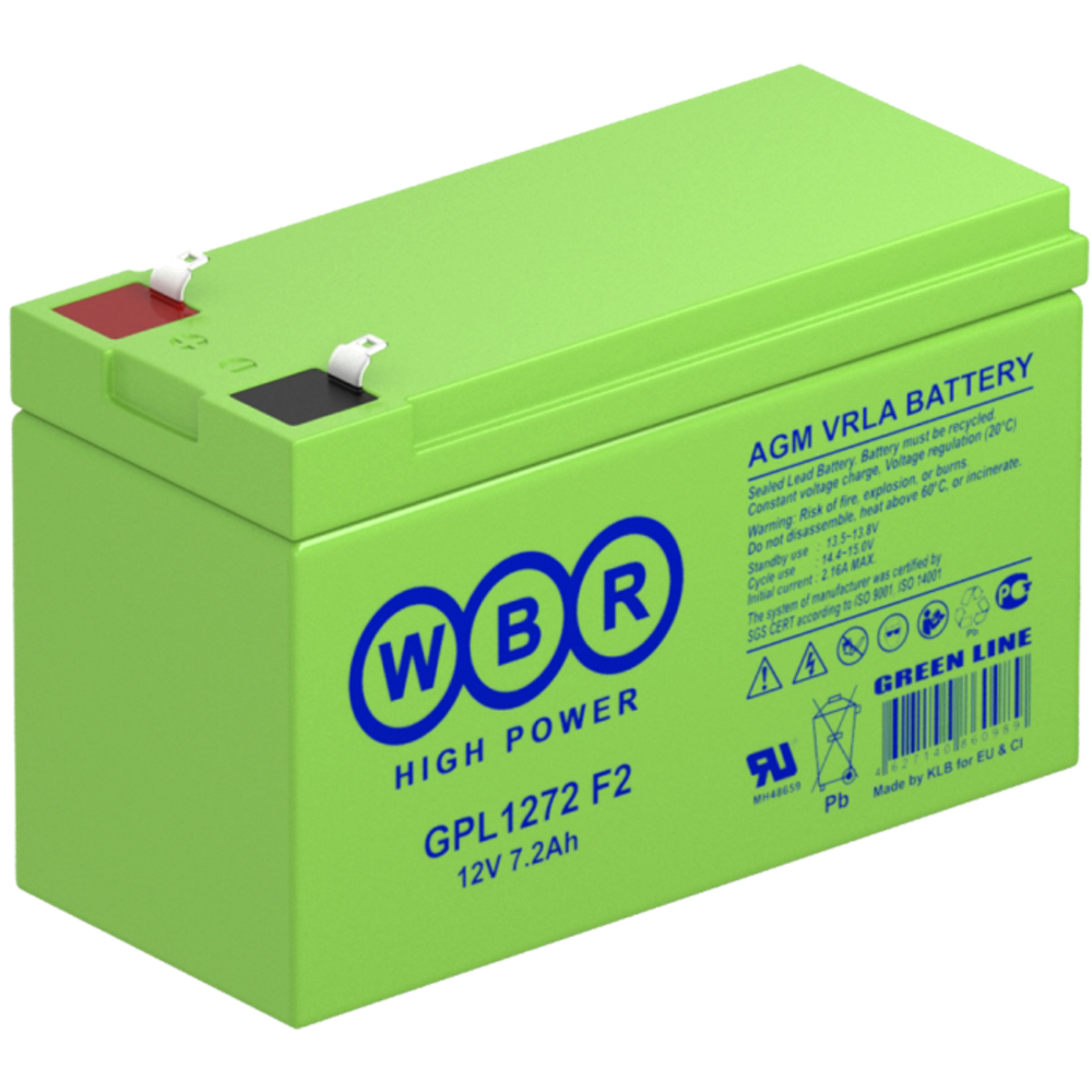 Аккумулятор WBR GPL12330 ( 34Ач / 12В ) AGM