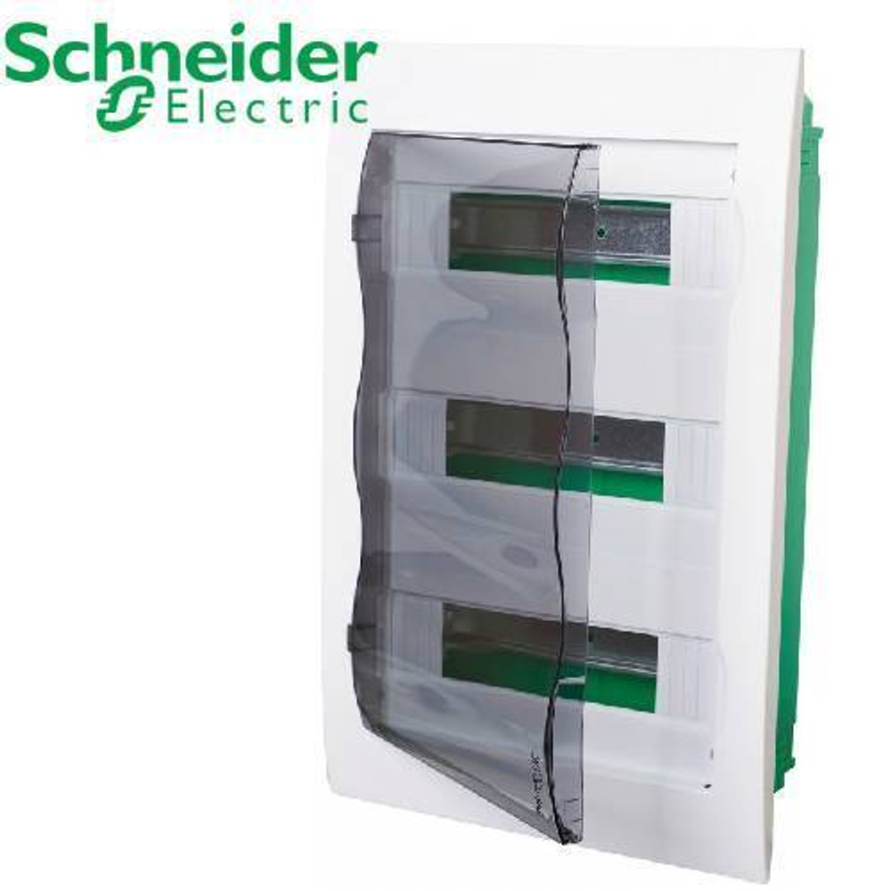 Бокс Schneider Electric 36М в нишу (прозрачная дверь)